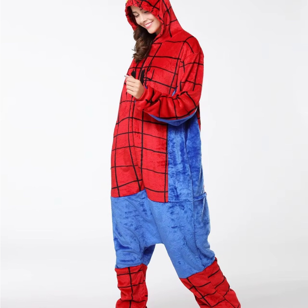 Kids Coaplay Spiderman Pijama Onesie NEW